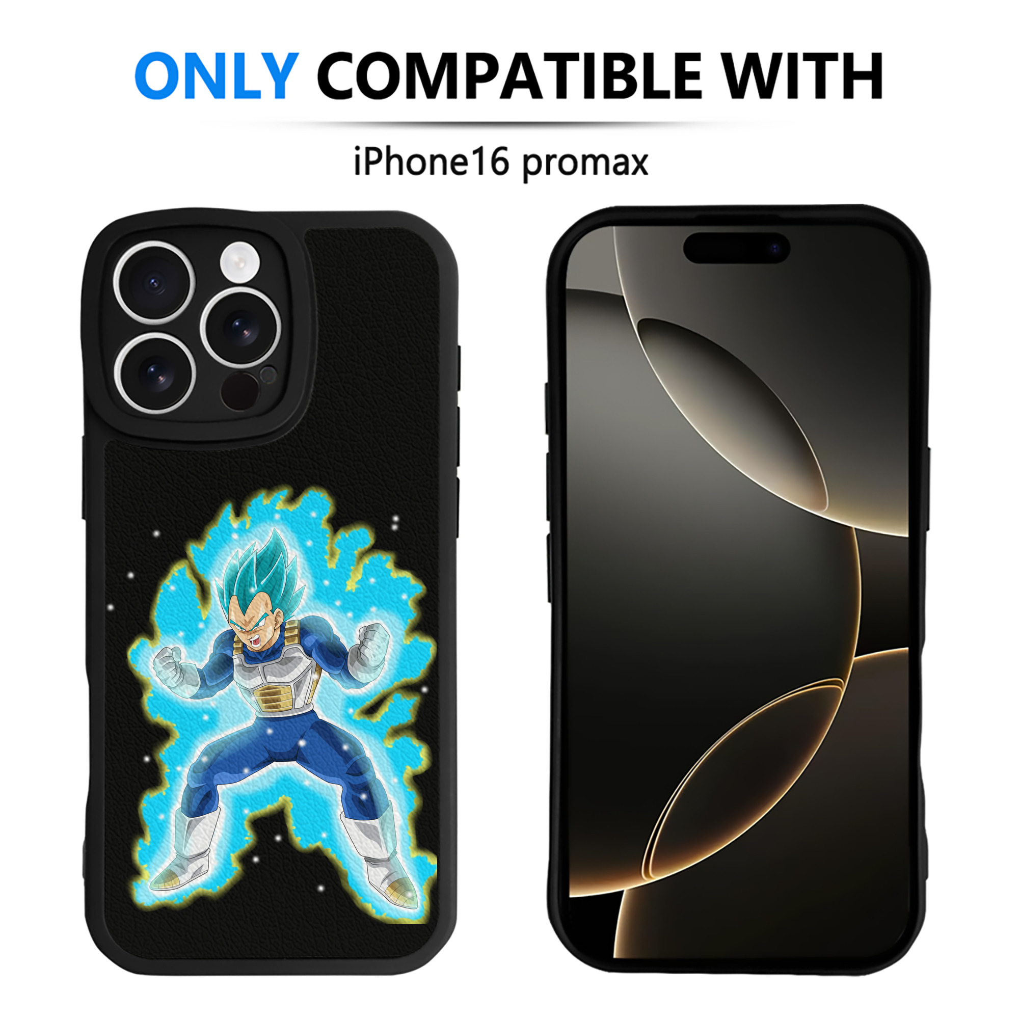 （画像用） ドラゴンボール ベジータ四世（Bejīta Yonsei）DRAGON BALL Vegeta IV 【iPhone 16シリーズ対応】シリコンスマホケース（レザー調） 材質：シリコン